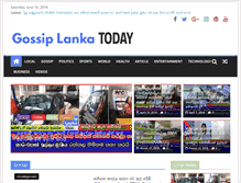 Tablet Screenshot of gossiplankatoday.com